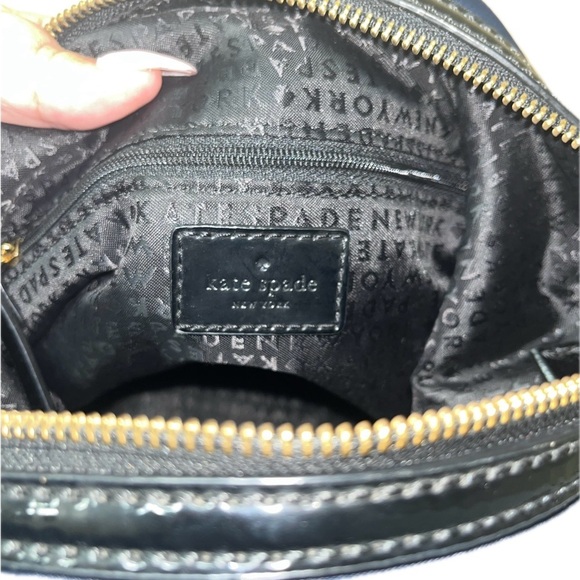 HP 🎉Kate Spade Blue Black Color Block Nylon Serena Top Handle Handbag Hobo Purse - Picture 9 of 16